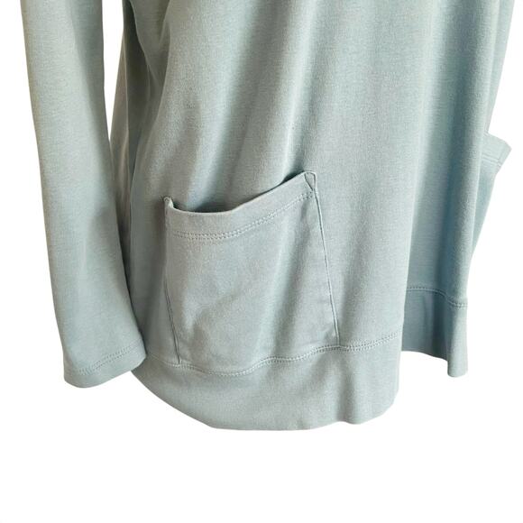 J. Jill Perfect Pima Turtleneck Pocket Tunic Sz Medium Fall Winter Casual Basic - Picture 5 of 8